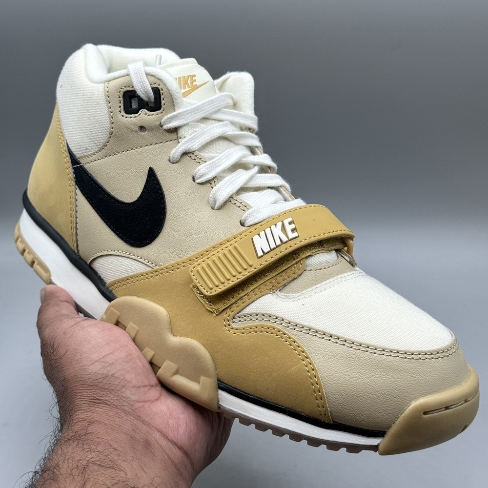 Nike Air Trainer 1 Mens Size 9 Coconut Milk Team Gold Sail Black DV7201 100
